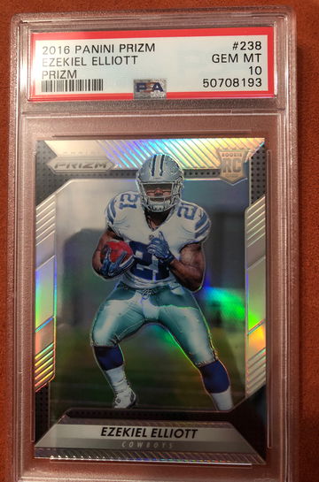 Ezekiel Elliot Prizm Silver Rookie PSA 10