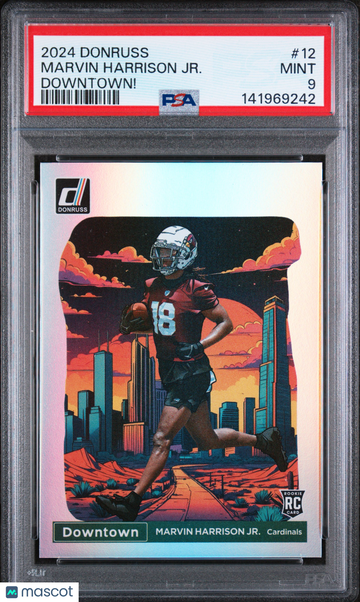 2024 Panini Donruss Downtown! Marvin Harrison JR. #12 PSA 9