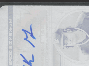 2022 Topps Chrome Baseball MacKenzie Gore CJ Abrams #DA-GA Black Printing Plate /1 Black Printing Plate Dual Autographs