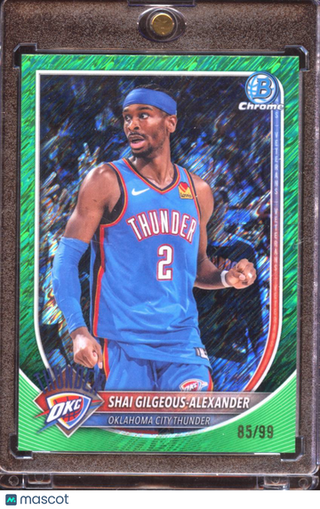 2025 Bowman Chrome University Shai Gilgeous-Alexander #BCV-106 Green Shimmer Refractor /99