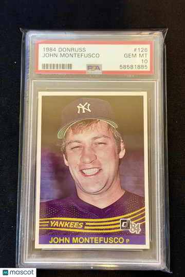 John Montefusco 1984 Donruss #126- PSA 10