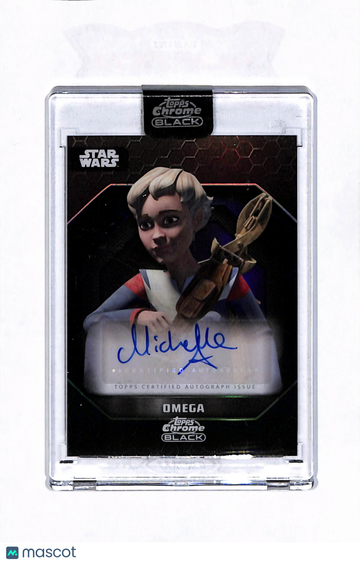 2022 Topps Chrome Black Star Wars Michelle Ang Light Side Autograph #ALS-MA