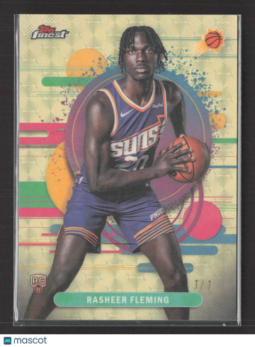 2026 Topps Finest Rasheer Fleming #120 Superfractor RC