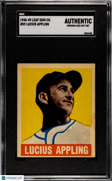 1948 Leaf Gum Co. Lucius Appling #59 SGC A