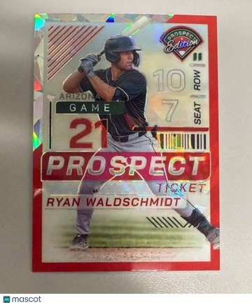 2024 Panini Prospect Edition - Red Ice Holo Ryan Waldschmidt #120