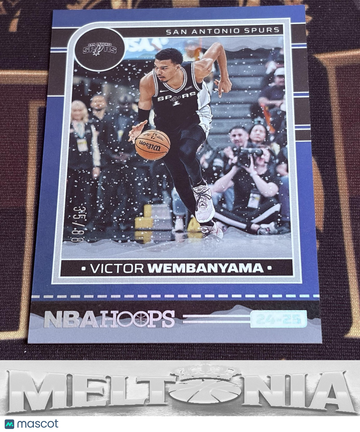 2024-25 Hoops Winter Victor Wembanyama #165 Blue Holo SN