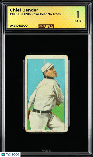 1911 T206 Chief Bender Polar Bear MBA 1