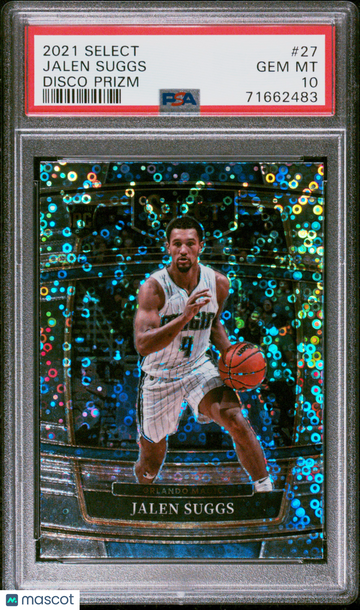 2021 Panini Select Jalen Suggs #27 Disco Prizm PSA 10