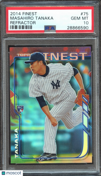 2014 Finest Masahiro Tanaka #75 Refractor PSA 10