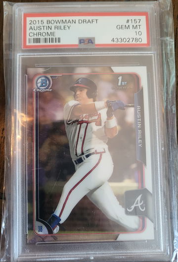 2015 bowman draft austin riley chrome
