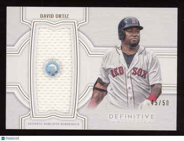 2020 Topps Definitive Collection David Ortiz #DJRC-DDO Gold /50
