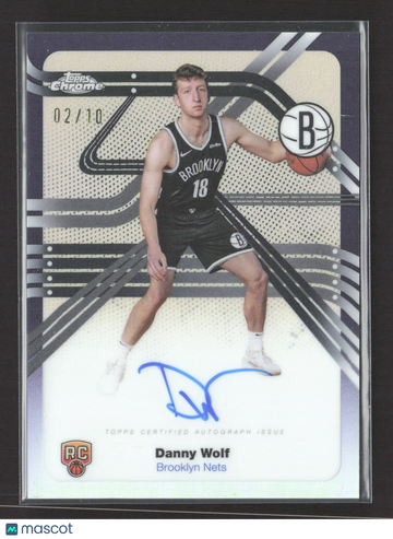 2025 Topps Chrome Next Stop Signatures Danny Wolf #NS-DW /10 RC
