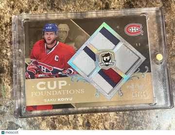 2007-08 Upper Deck The Cup Saku Koivu #1 Patch Autograph Upper Deck