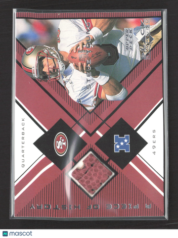 1999 Upper Deck Black Diamond A Piece of History Steve Young #B-QB Game-Used Football Piece