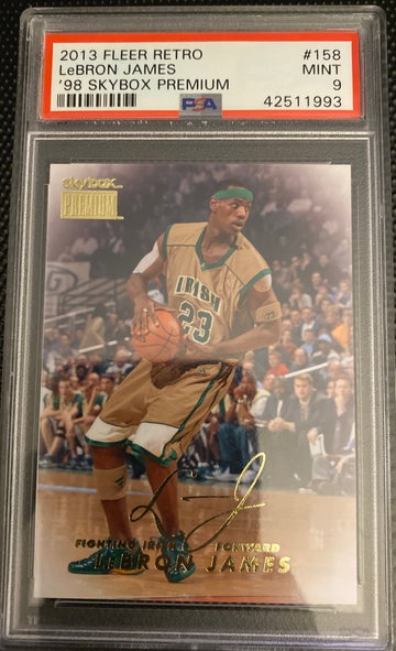 2013 Fleer Retro Lebron James ‘98 Skybox Premium PSA 9