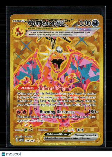 2023 Obsidian Flames Charizard EX Holo Secret Rare HR #228/197