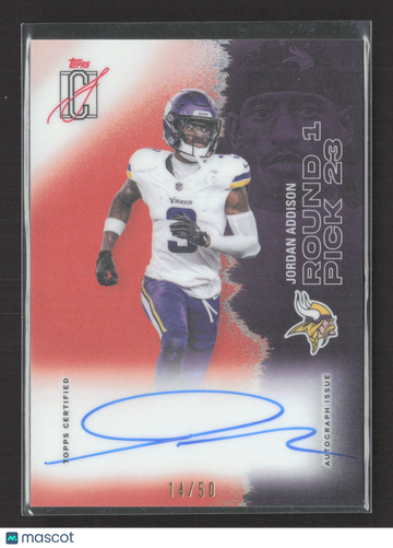 2025 Topps Signature Class Jordan Addison #87 Autograph 14/50 Auto