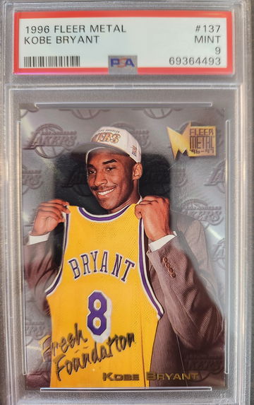 1996 Fleer Metal Kobe Bryant RC #137 PSA 9
