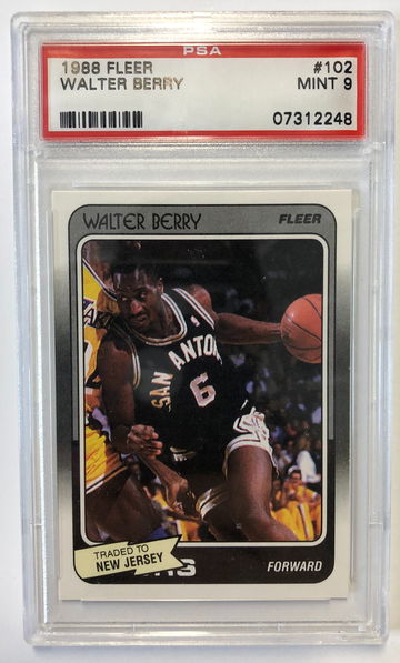 1988 Fleer Walter Berry PSA 9