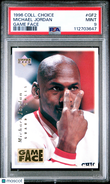 1996 Collector's Choice Game Face Michael Jordan #GF2 PSA 9