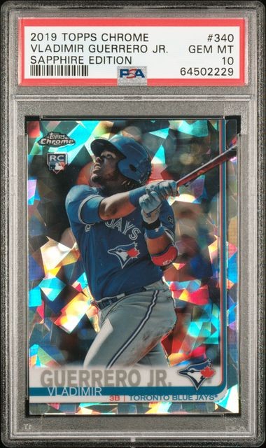2019 Topps Chrome Sapphire Vladimir Guerrero Jr PSA 10 Toronto Blue Jays