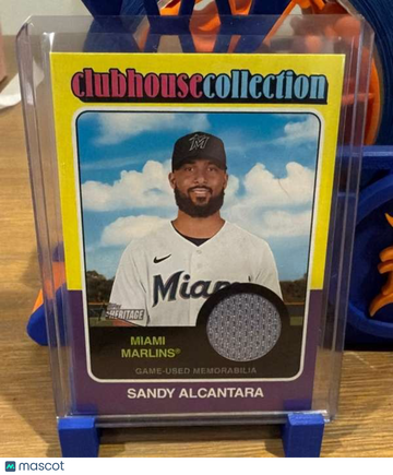 2024 Topps Heritage - Clubhouse Collection Relics Sandy Alcantara #CCR-SA