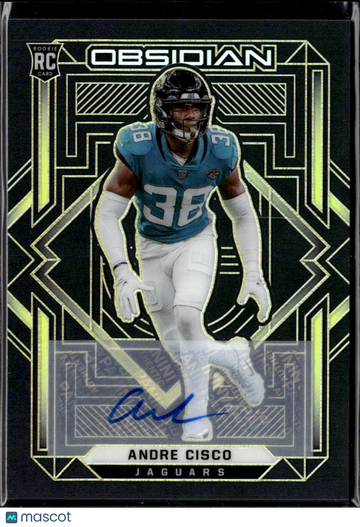 Andre Cisco 2021 Panini Obsidian RC Auto Jacksonville Jaguars