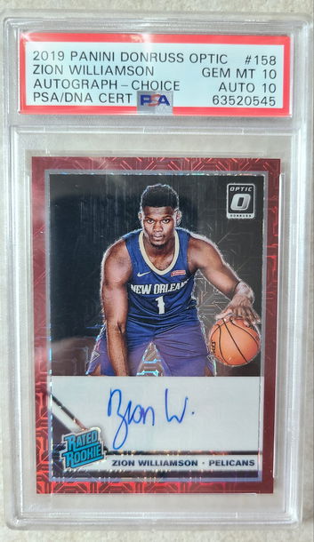 2019 Donruss Optic Zion Williamson