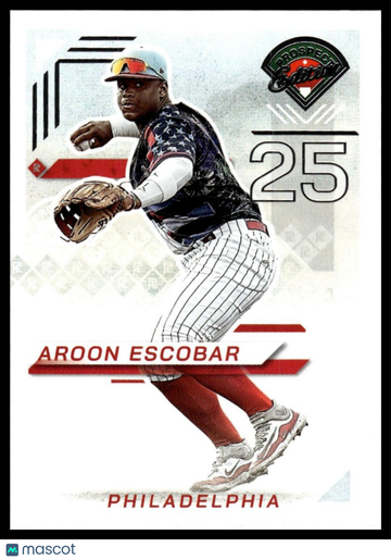2025 Panini Prospect Edition Aroon Escobar #158