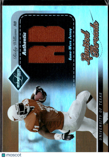 2003 Leaf Limited Limited Threads Ricky Williams #LT-88 /75 Game-Worn Jersey