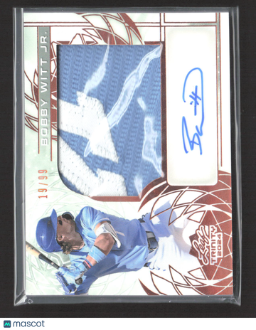 2024 Leaf Trinity Bobby Witt Jr. #PA-BWJ /99 Patch Memorabilia