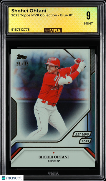 2025 Topps MVP Collection Shohei Ohtani #11 Blue MBA 9