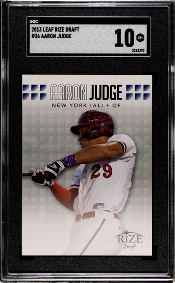 2013 Rize #36 Aaron Judge Draft SGC 10