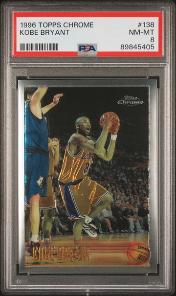 1996 Topps Chrome Kobe Bryant #138 PSA 8