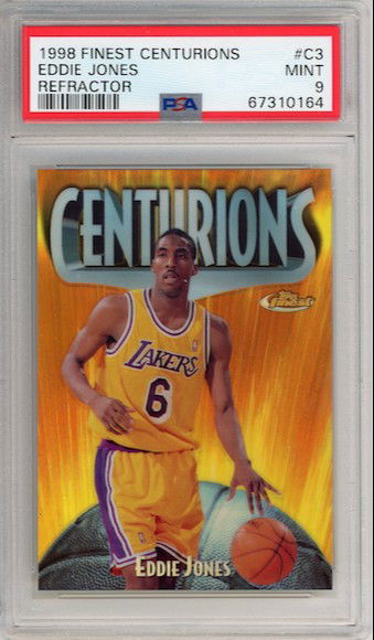 Eddie Jones 1998 Finest Centurions Refractor /75 PSA 9