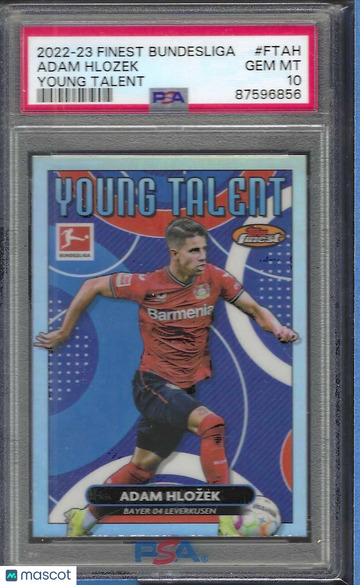 2022-23 Topps Finest Bundesliga Finest Young Talents Adam Hlozek #FTAH PSA 10