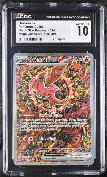 2025 Mega Charizard X ex UPC #024 Oricorio ex Black Star Promos CGC 10
