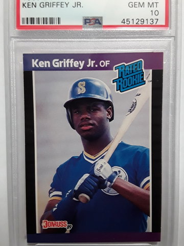 1989 Donruss Ken Griffey Jr  PSA 10