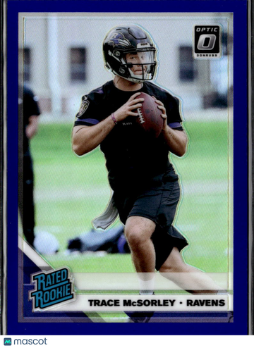 2019 Donruss Optic Prizm Trace McSorley #196 Blue