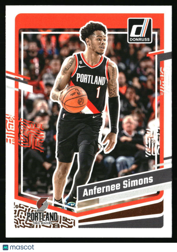 2023-24 Donruss Anfernee Simons #97 Portland Trail Blazers