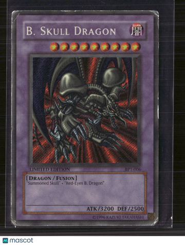 2002 Yu-Gi-Oh! Booster Pack Collectors Tins B. Skull Dragon Secret Rare Limited Edition