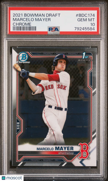 2021 Bowman Draft Marcelo Mayer #BDC174 Chrome PSA 10