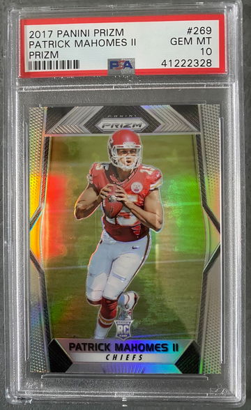 2017 Patrick Mahomes panini prizm silver rookie #269 PSA 10 