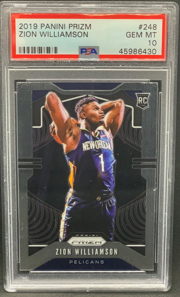 Zion Williamson 2019 Panini Prizm PSA 10