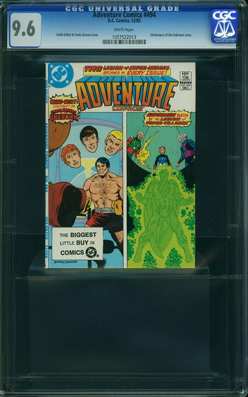 ADVENTURE COMICS #494, CGC 9.6 NM+