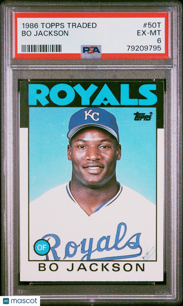 1986 Topps Traded Bo Jackson #50T PSA 6