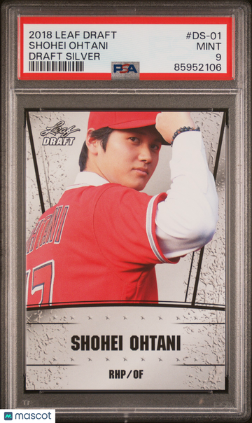 2018 Leaf Draft Ohtani Draft Silver Shohei Ohtani #DS-01 PSA 9