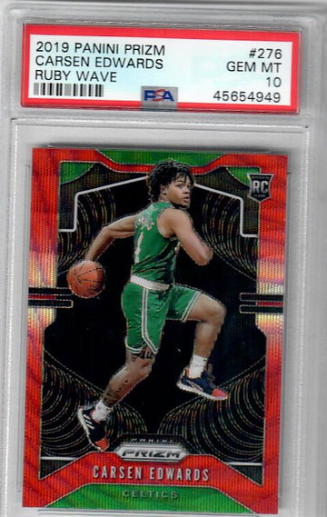 Carsen Edwards 2019 Prizm Ruby Wave