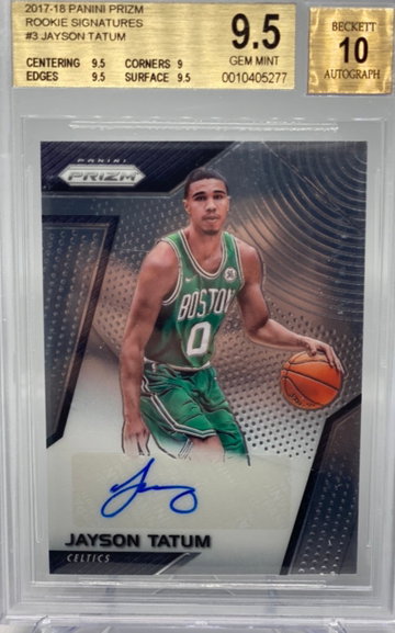 Jayson Tatum 2017 Panini Prizm Rookie Signatures 