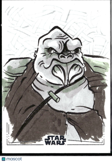 2016 Topps Star Wars Masterwork El Swetchi Sketch Artist Signature Sketch Card #N/A